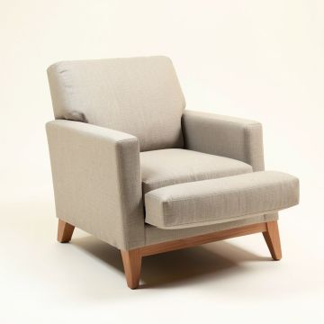 Gemina 31 '' Wide Armchair And Ottoman (synthetic illustration; no displayed measurements)