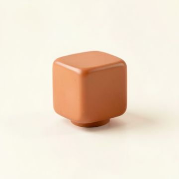 Cove Crest Cabinet Knob Without Packaging - Terracotta (synthetic illustration; no displayed measurements)