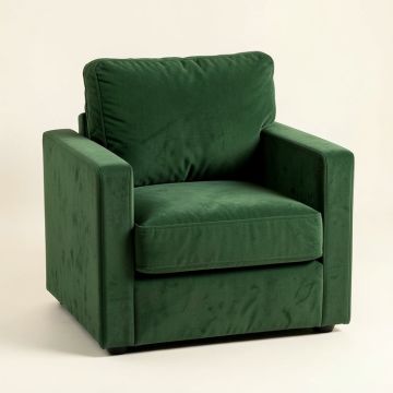 Clay Bluff Upholstered Armchair - Green (synthetic illustration; no displayed measurements)