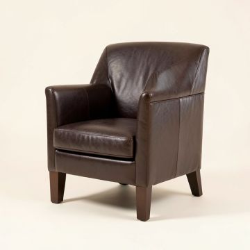Alleigha Leather Upholstered Dining Chair In Espresso (synthetic illustration; no displayed measurements)
