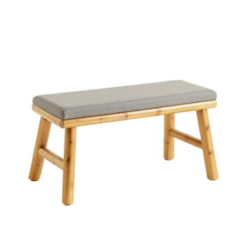 Stone Arc Indoor Bench - Gray