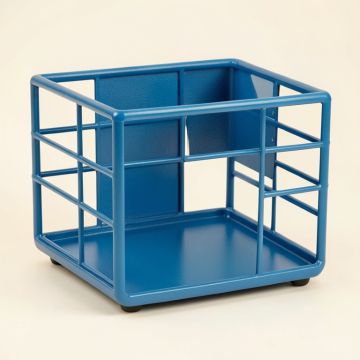 Rowan Crossing Empty Furniture-Style Pet Crate - Blue (synthetic illustration; no displayed measurements)