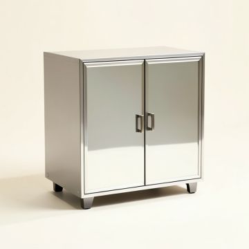 Lela 2 Door Mirrored Accent Cabinet (synthetic illustration; no displayed measurements)
