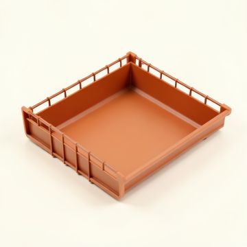 Dawn Brook Empty Under-Desk Cable Tray - Terracotta (synthetic illustration; no displayed measurements)