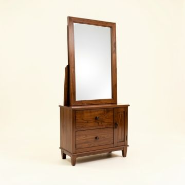 Amarissa Solid Wood Jewelry Armoire With Mirror (synthetic illustration; no displayed measurements)