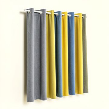 Seaforth Semi-Sheer Grommet Single Curtain Panel (synthetic illustration; no displayed measurements)