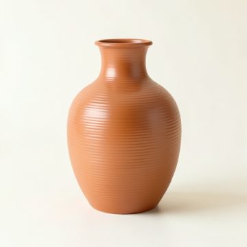 Dune Brook Empty Decorative Vase - Terracotta (synthetic illustration; no displayed measurements)