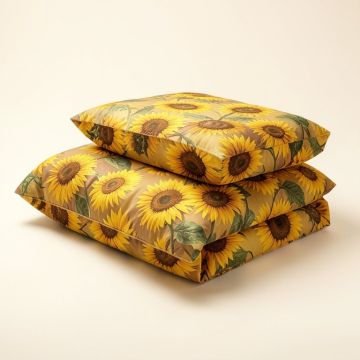 Sunflower Bedding Comforter Set (synthetic illustration; no displayed measurements)