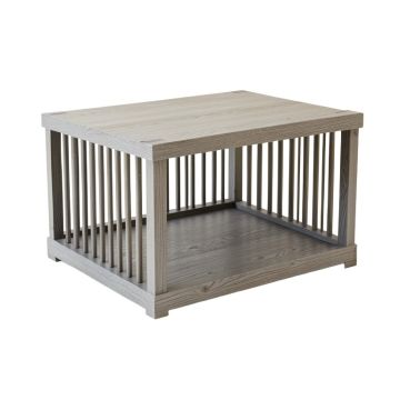 Maple Bend Empty Furniture-Style Pet Crate - Gray