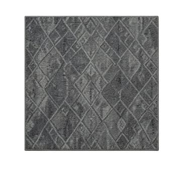Geometric Shag Dark Gray Area Rug