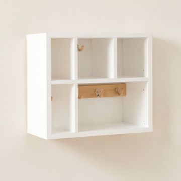 Flint Arc Wall-Mounted Entryway Organizer Shelf (synthetic illustration; no displayed measurements)