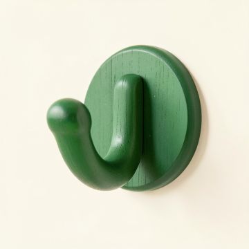 Reed Bridge Wall-Mounted Robe Hook - Green (synthetic illustration; no displayed measurements)