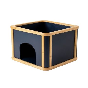Briar Dale Empty Furniture-Style Litter Enclosure - Navy