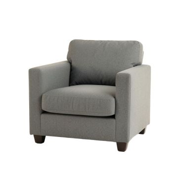 Vale Bend Upholstered Armchair - Gray