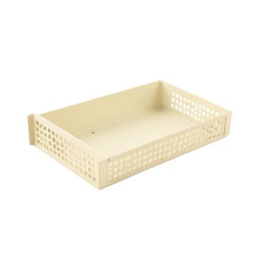 Oak Canyon Empty Under-Desk Cable Tray - Ivory