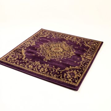 Bromley Tufted Wool Dark Plum/Gold Rug (synthetic illustration; no displayed measurements)