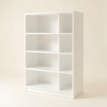 Willow Bend Freestanding Bookcase - White (synthetic illustration; no displayed measurements)