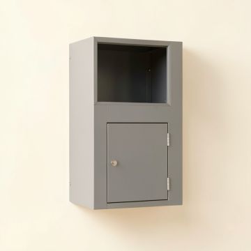 Linden Dale Wall-Mounted Entry Cabinet - Gray (synthetic illustration; no displayed measurements)