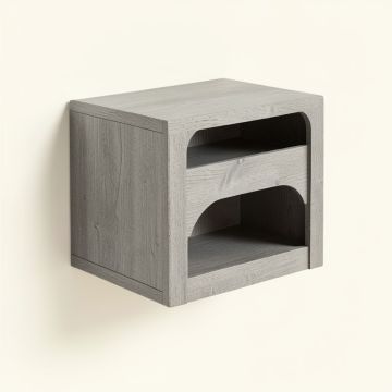 Fern Branch Wall-Mounted Cat Perch - Gray (synthetic illustration; no displayed measurements)