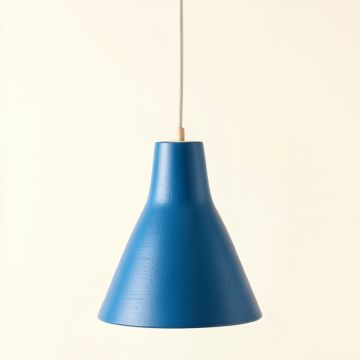 Maple Brook Pendant Light Suspended From One Plain Cable - Blue (synthetic illustration; no displayed measurements)