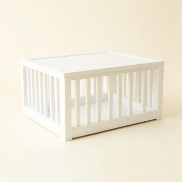 Flint Bluff Empty Furniture-Style Pet Crate - White (synthetic illustration; no displayed measurements)