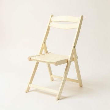 Spruce Branch Folding Outdoor Chair - Cream (synthetic illustration; no displayed measurements)