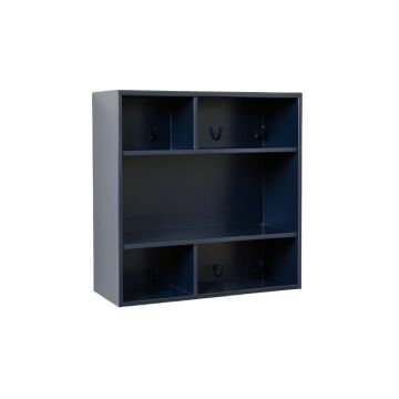 Olive Crest Wall-Mounted Entryway Organizer Shelf - Navy