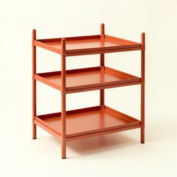 Aspen Bend Empty Countertop Canister Rack - Terracotta (synthetic illustration; no displayed measurements)