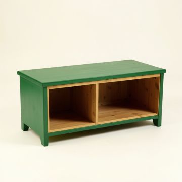 Harbor Bluff Shoe Storage Bench - Green (synthetic illustration; no displayed measurements)