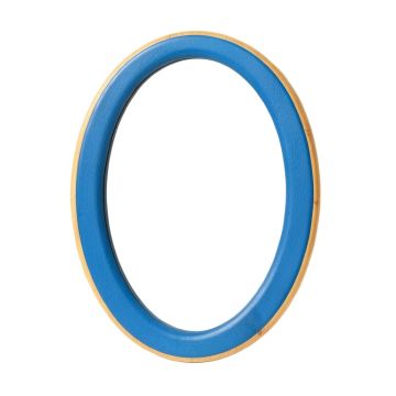 Juniper Branch Framed Wall Mirror - Blue