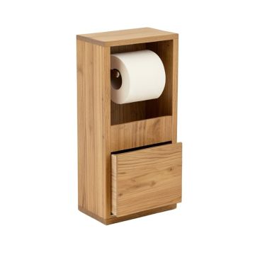 Freestanding Toilet Paper Holder With Storage And Drawer