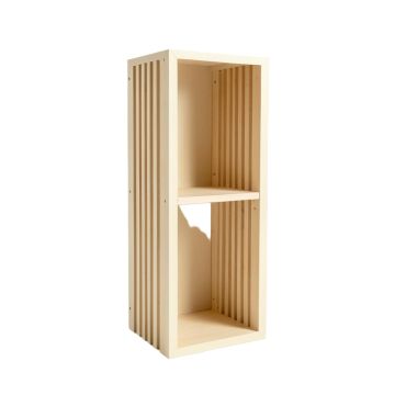 Maple Branch Narrow Cubby Tower - Cream