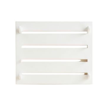 Vale Bridge Empty Wall-Mounted Tool Organizer Panel - White
