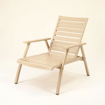 Alder Canyon Outdoor Lounge Chair - Beige (synthetic illustration; no displayed measurements)