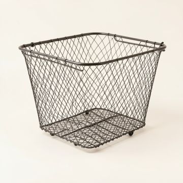 Rolling Laundry Metal Basket Set (synthetic illustration; no displayed measurements)