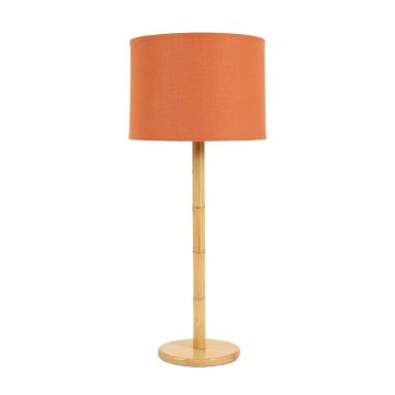 Heath Branch Floor Lamp With A Plain Fabric Shade - Terracotta (synthetic illustration; no displayed measurements)