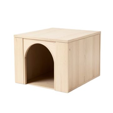 Flint Falls Empty Furniture-Style Litter Enclosure - Beige