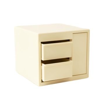 Rowan Crest Small-Parts Storage Drawer Cabinet - Cream