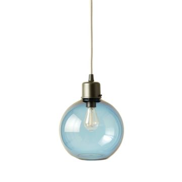 Briar Brook Pendant Light Suspended From One Plain Cable - Blue