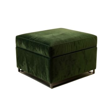 Abby 24 '' Velvet Rectangle Standard Ottoman