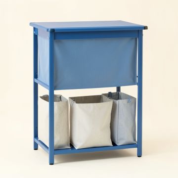 Hazel Brook Laundry Sorting Station With Plain Removable Bags - Blue (synthetic illustration; no displayed measurements)