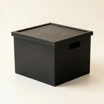 Dawn Bluff Low Toy Storage Unit - Black (synthetic illustration; no displayed measurements)
