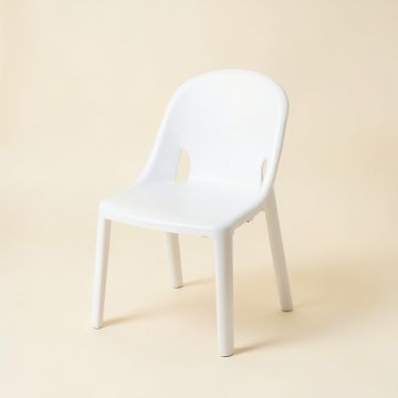 Pine Arc Small Chair - White (synthetic illustration; no displayed measurements)