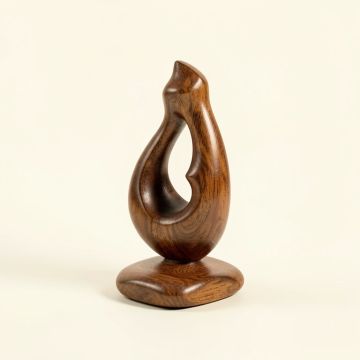 Lolas Meditation Wood Sculpture (synthetic illustration; no displayed measurements)