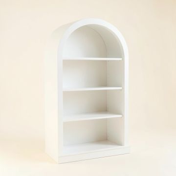 Alder Field Freestanding Bookcase - White (synthetic illustration; no displayed measurements)