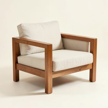 Hackett 68 '' Linen Square Arm Loveseat (synthetic illustration; no displayed measurements)