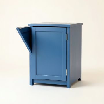 Dune Canyon Freestanding Pull-Out Hamper Cabinet - Blue (synthetic illustration; no displayed measurements)
