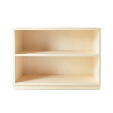 Flint Arc Low Bookcase - Ivory