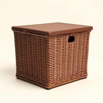 Outdoor 122 Gallon Resin Deck Box (synthetic illustration; no displayed measurements)