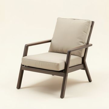 Lucus Lounge Patio Chair With Cushions (synthetic illustration; no displayed measurements)